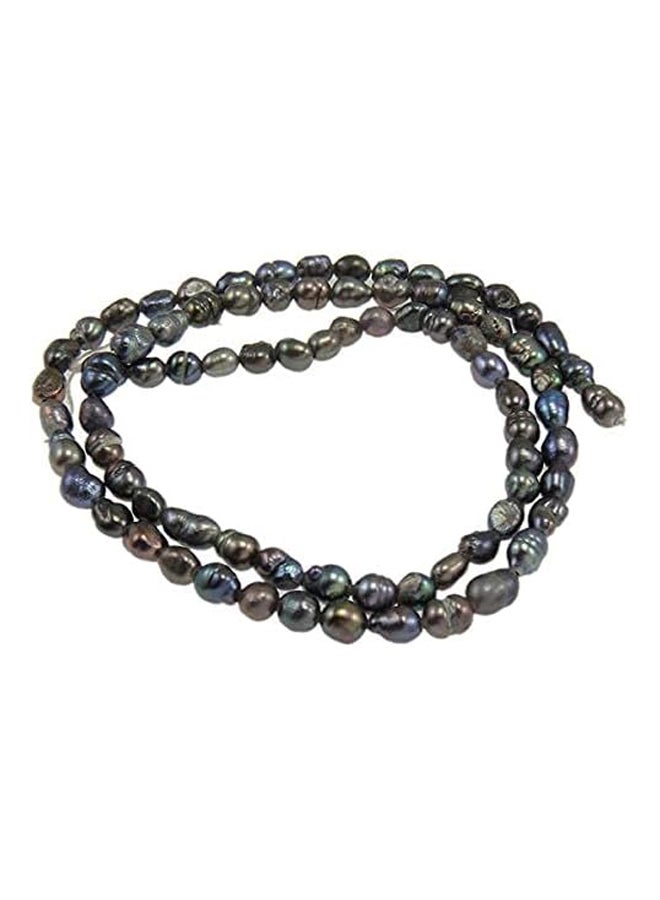 30 قطعة لآلئ المياه العذبة المزروعة 4 ملم أرز أزرق داكن G - Image 3