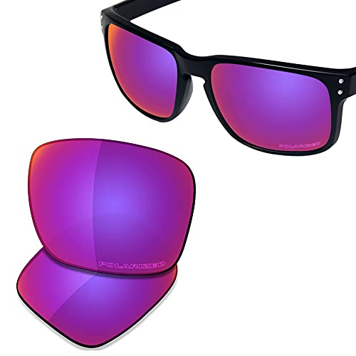 SAUCER Premium Replacement Lenses for Oakley Holbrook OO9102 | UV400 Protection, Anti-Scratch, Precise Fit & Enhanced Clarity Sunglasses High Defense - Midnight Sun Polarized - Image 2