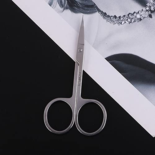 Toolbux 4PC Stainless Steel Beauty Makeup Mini Small Scissors Size Eyebrow Nose Hair Manicure Pedicure Shears Cosmetics Tool 45 inch - Image 4