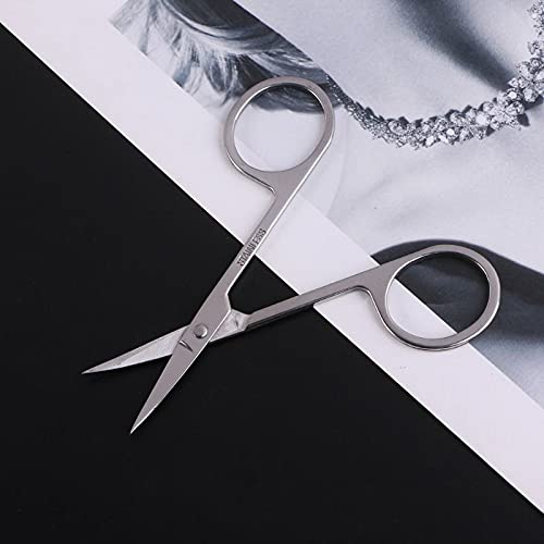 Toolbux 4PC Stainless Steel Beauty Makeup Mini Small Scissors Size Eyebrow Nose Hair Manicure Pedicure Shears Cosmetics Tool 45 inch - Image 5