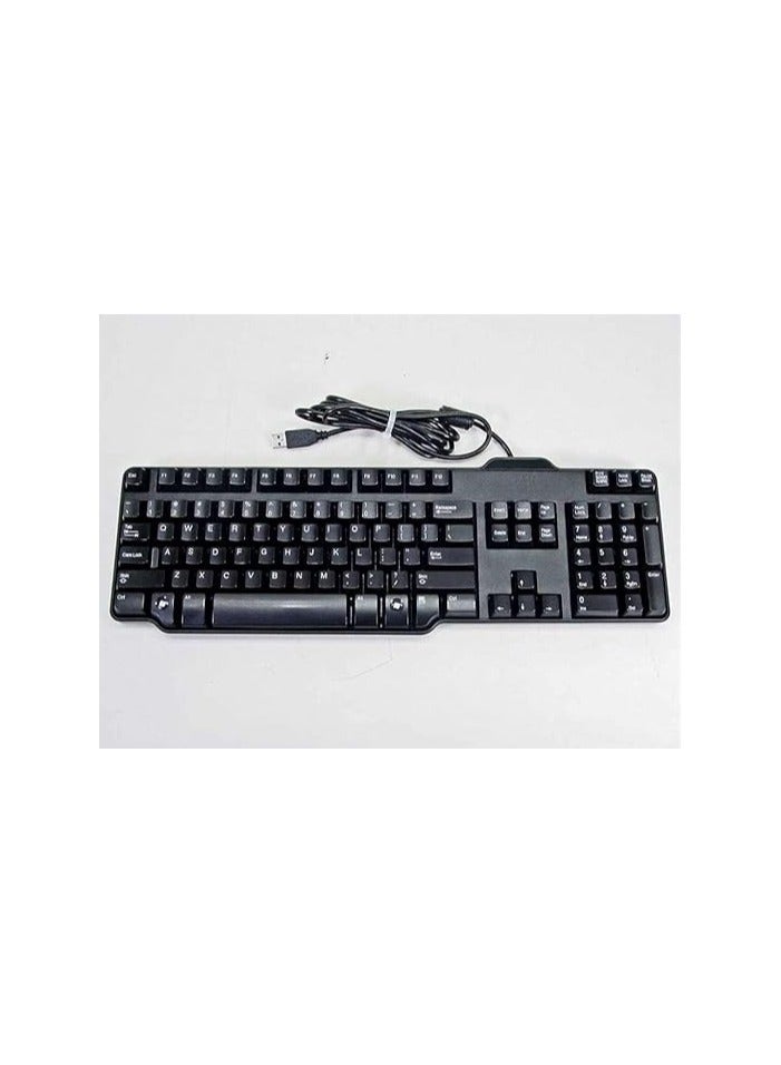 لوحة مفاتيح سلكية USB طراز DJ331 – تصميم رفيع ومحسّن، تخطيط إنجليزي فقط – أسود