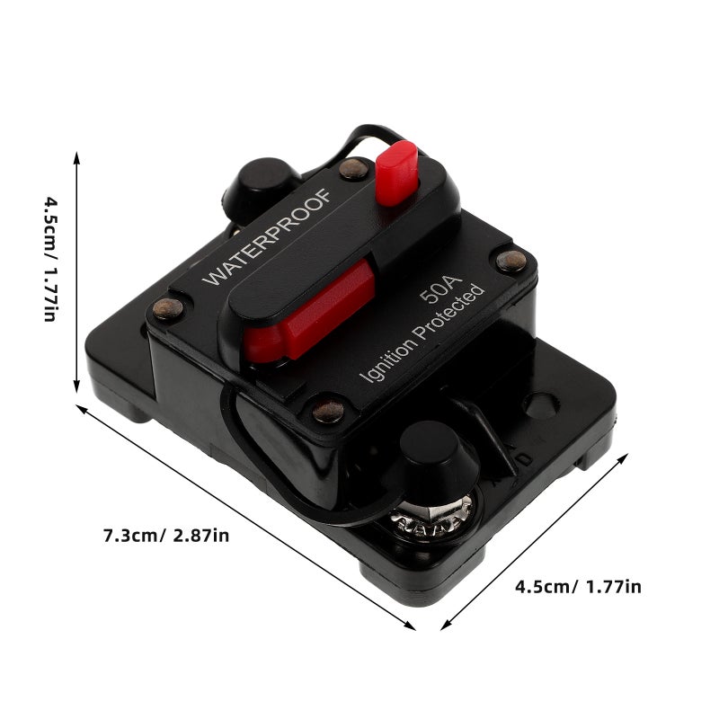 Automatic With Manual Reset Inline Fuse Inverter For Car Marine Trolling Motors Overload Device Boat Audio System - Image 3