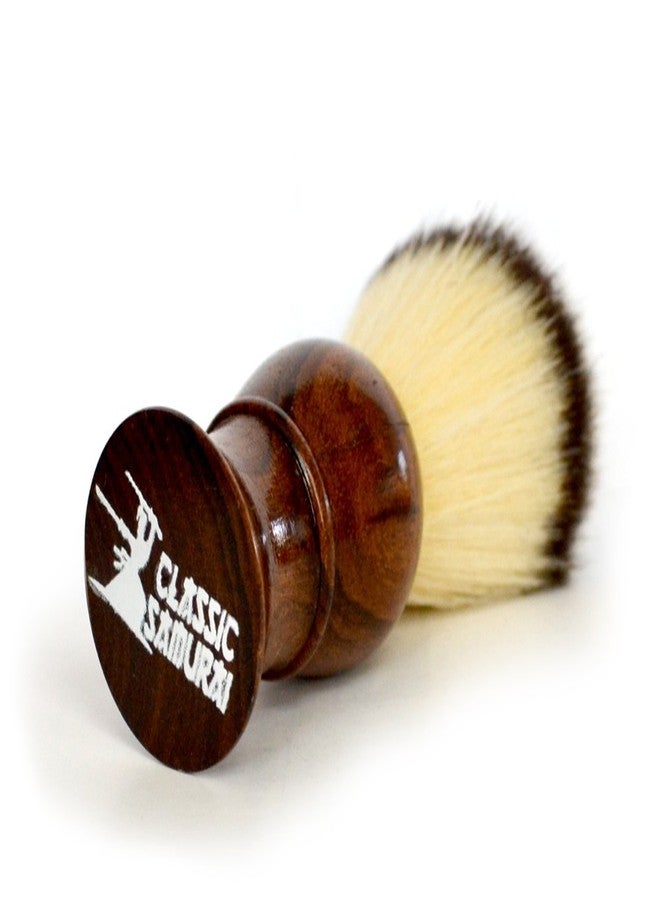 Classic Samurai Men's Shaving Set with Stainless Steel Professional Barber Straight Razor Shavette with 100 Single Razor Blades, Pure Badger Shaving Brush, Arko Stick Soap and Porcelain Mug - Image 3