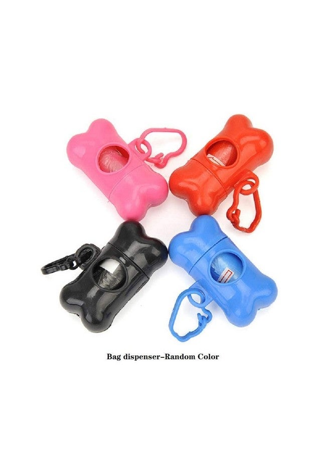 صندوق توزيع أكياس نفايات تنظيف فضلات الكلاب على شكل عظمة + حامل قمامة + لفافة من 3 أكياس (قد يختلف اللون) - Image 2