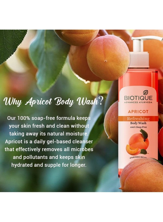 Biotique Apricot Refreshing Body Wash | Keeps Skin Fresh And Clean | Brightens Skin And Reducing Dark Spots | 100% Botanical Extracts | Suitable For All Skin Types | 200Ml - Image 4