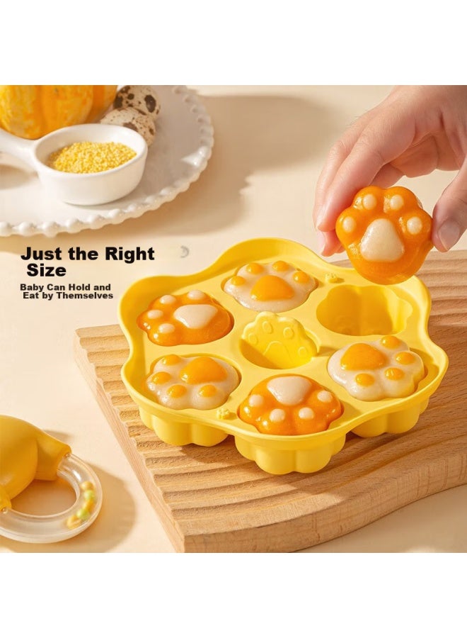 Cookss Baby Food Steamed Cake Mold, Homemade Infant Steamed Cake Mold, Home Diy Baking Silicone Mold, Lemon Yellow - Image 2