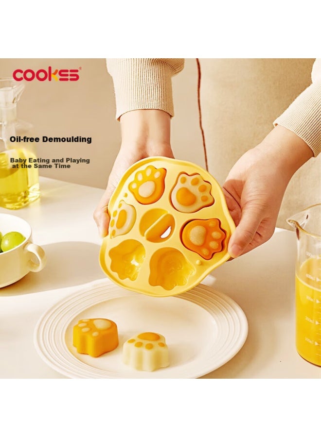 Cookss Baby Food Steamed Cake Mold, Homemade Infant Steamed Cake Mold, Home Diy Baking Silicone Mold, Lemon Yellow - Image 1