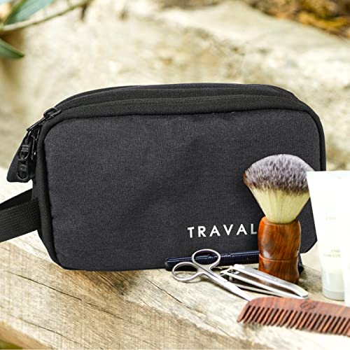 TRAVALATE Polyester Water-Resistant Toiletry Bag Shaving Kit for Men and Women | Multipurpose Cosmetic Pouch, Medicine Bag, Travel Organizer Kit Bag - Black - Image 5