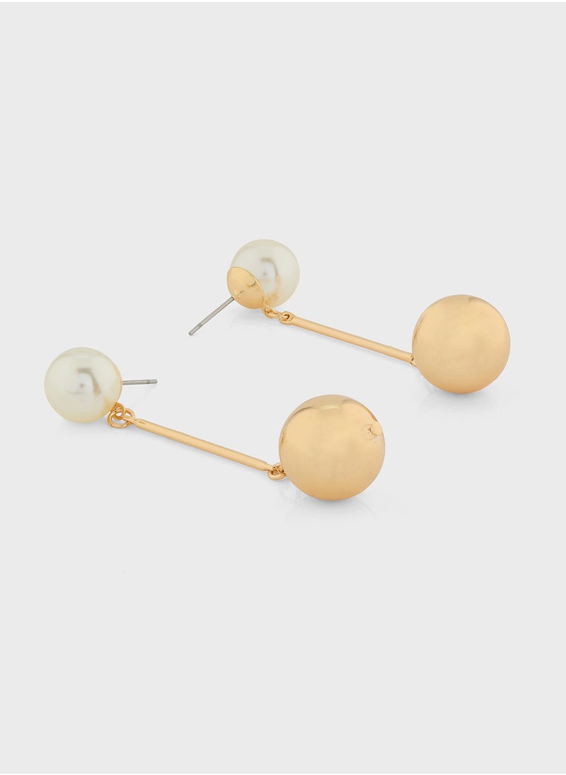 ELLA - Pearl Drop Earrings - Image 1