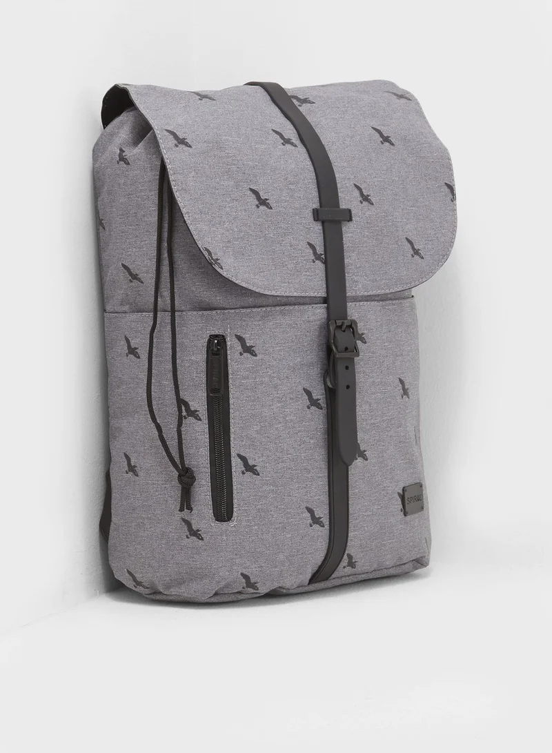 Spiral Bird  Tribeca Backpack