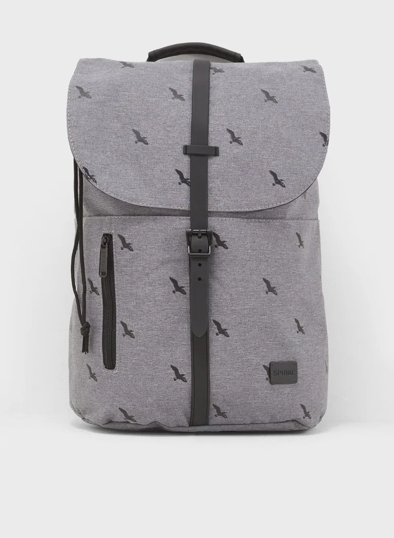 Spiral Bird  Tribeca Backpack