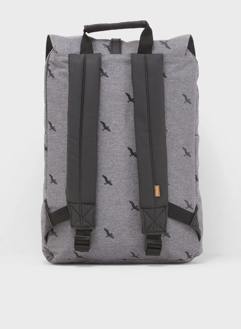 Spiral Bird  Tribeca Backpack