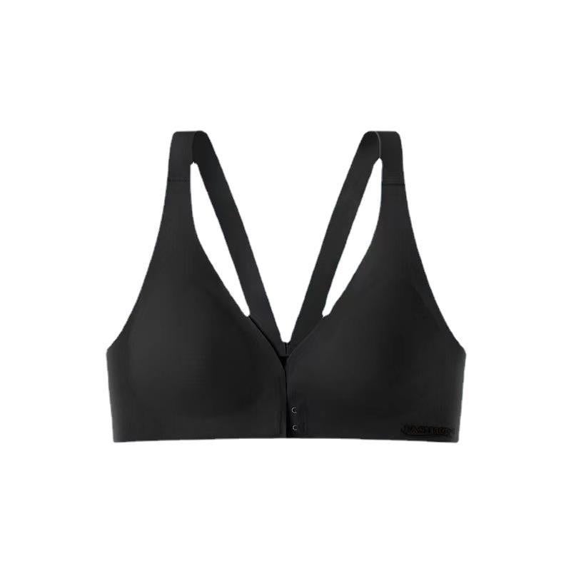 Seamless Latex Bra Large Bust Minimizer Black 