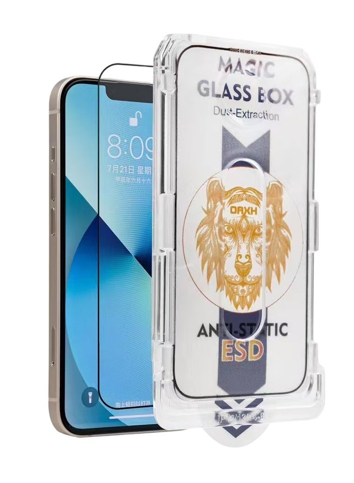 ESD Magic Glass Box Tempered Glass Screen Protector for iPhone 16 Pro Max – Anti-Fingerprint, Dust-Proof, Smooth Touch, 9H Hardness, Easy Installation - Image 2