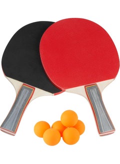 ECVV Ping Pong High Performance Level Table Tennis Racket Set - Table Tennis Racket with 6 Balls for Indoor and Outdoor Play  - Image 1