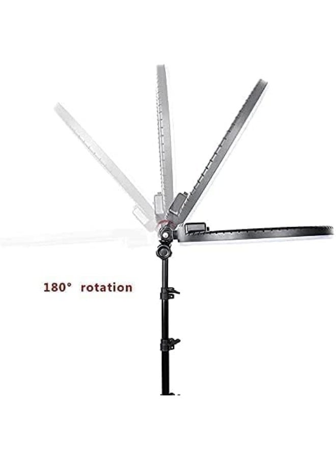 بلو فاير ضوء حلقة LED مقاس 18 بوصة من RL-18 مع حامل ثلاثي القوائم وحامل هاتف – إضاءة ناعمة قابلة للتعديل، 3 أوضاع لونية (2700K-6500K)، 10 مستويات سطوع، جهاز تحكم عن بعد – مثالي لليوتيوب، التيك توك، الماكياج، التصوير الفوتوغرافي، البث المباشر وتسجيل الفيديوهات - Image 4