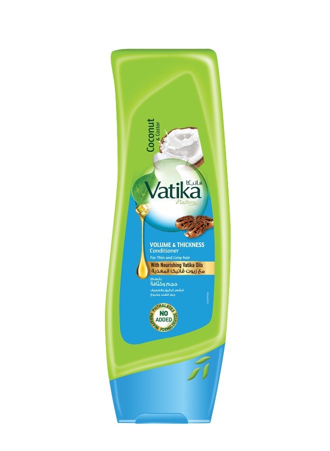 Dabur Volume And Thickness Conditioner Enriched With Coconut And Castor For Thin And Limp Hair 400ml - Image 1