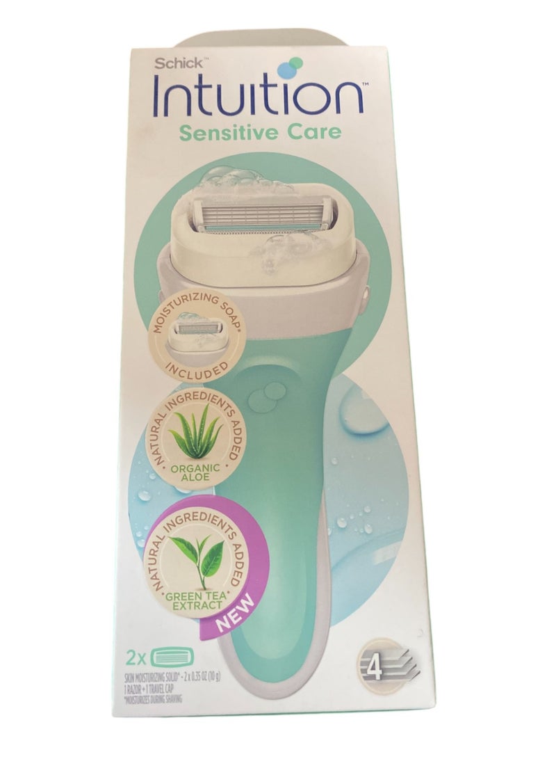 schick Intuition Sensitive Care 1 Razor + 1 Travel Cap