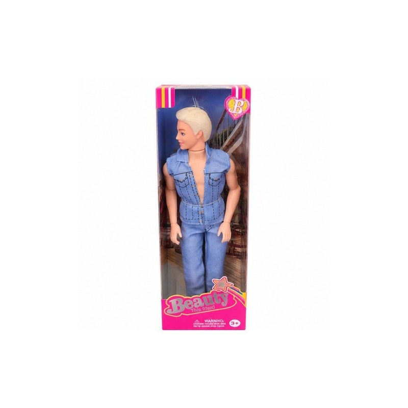 Barbie the Movie Ken Doll in Denim Outfit, Blonde Hair, Collectible Figure - Image 1