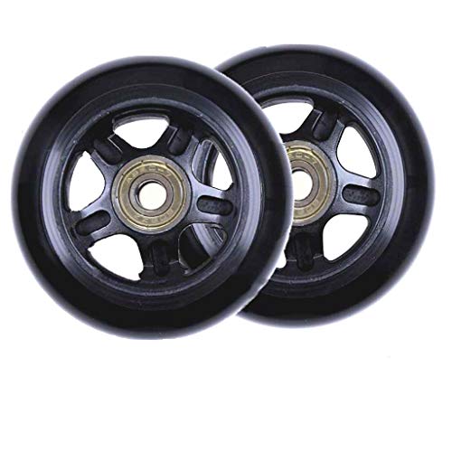 ORO 1 Pair Luggage Wheels Replacement 90mm Case Wheels with 8mm Bearings for Suitcase, Inline Skate and Caster Board - Image 5
