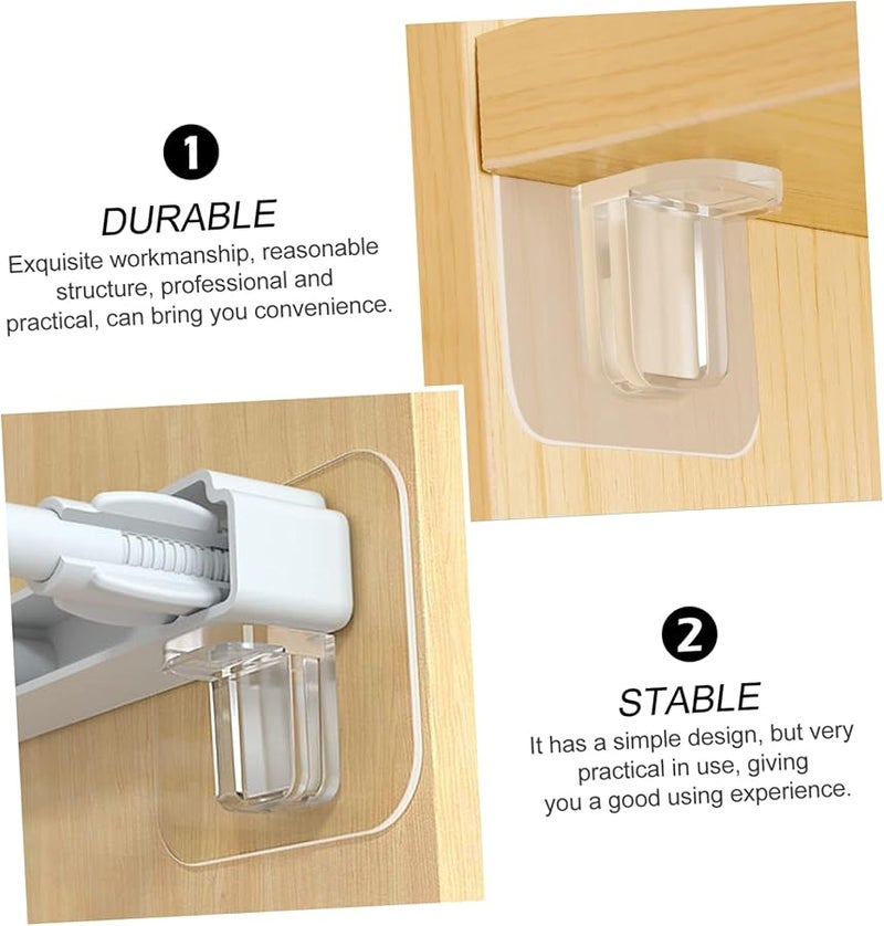 12 قطعة من دعامات الرفوف للأدراف والخزائن، دبابيس تقسيم سهلة التركيب لرفوف الكتب - Image 4