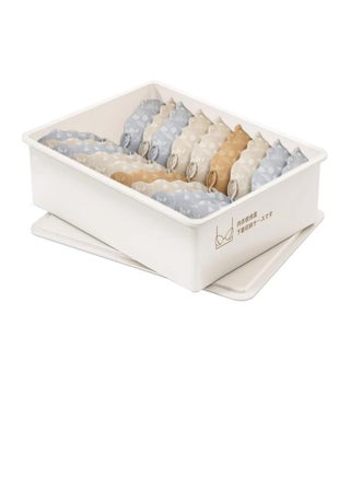 Plastic Underwear Organizer, Stackable Underwear Storage Box with Dustproof Lid for Closet Wardrobe, Socks Pants Bra Dispenser for Bedroom Cabinet, Drawer Dividers for Scarves Ties Cables (For Sock) - pzsku/Z2680A7C7C6E3BB0D17FCZ/45/1746203117/9c8b5fc7-ed59-4d1a-9fcc-872a61b5d33a