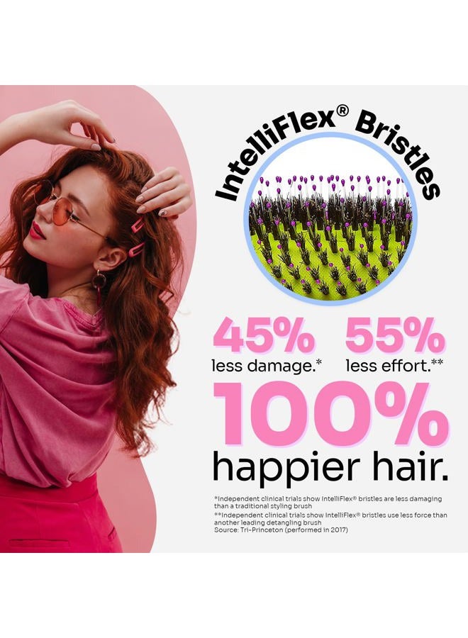 Wet Brush Shine Enhancer Hair Brush, Purple - Exclusive Ultra-soft IntelliFlex Bristles - Natural Boar Bristles Leave Hair Shiny And Smooth For All Hair Types - For Women, Men, Wet And Dry - Image 4