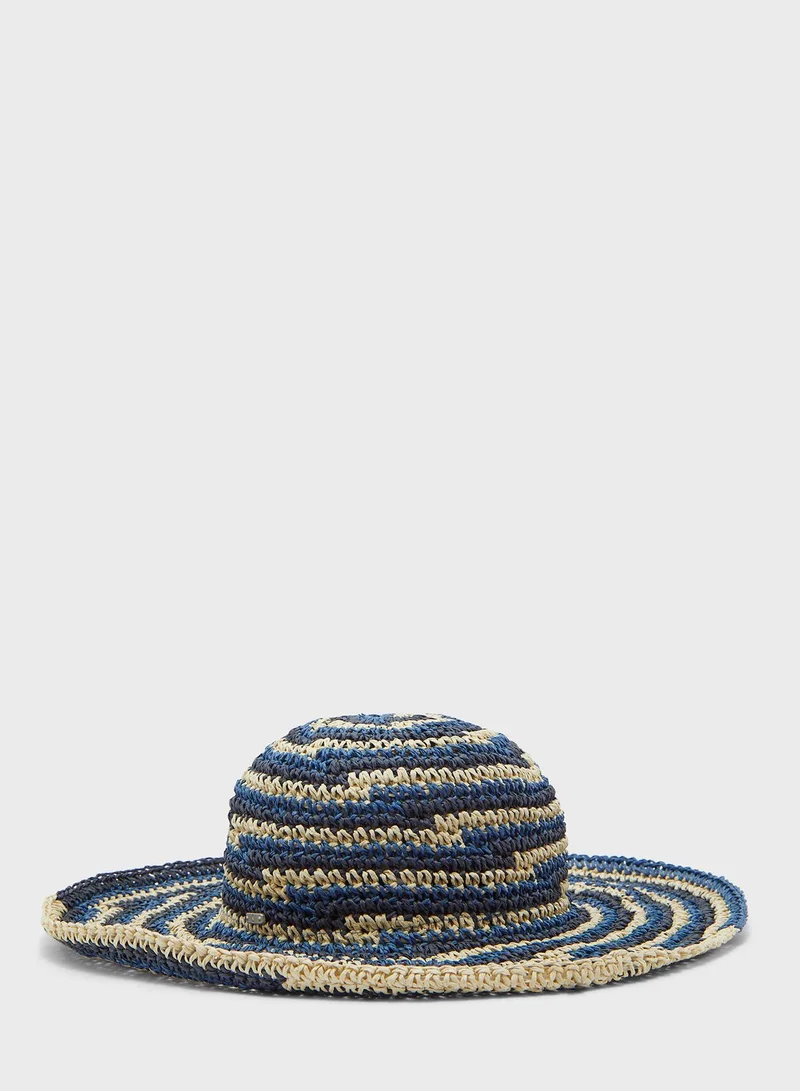 San Diego Hat Space Dye Crochet Floppy Hat