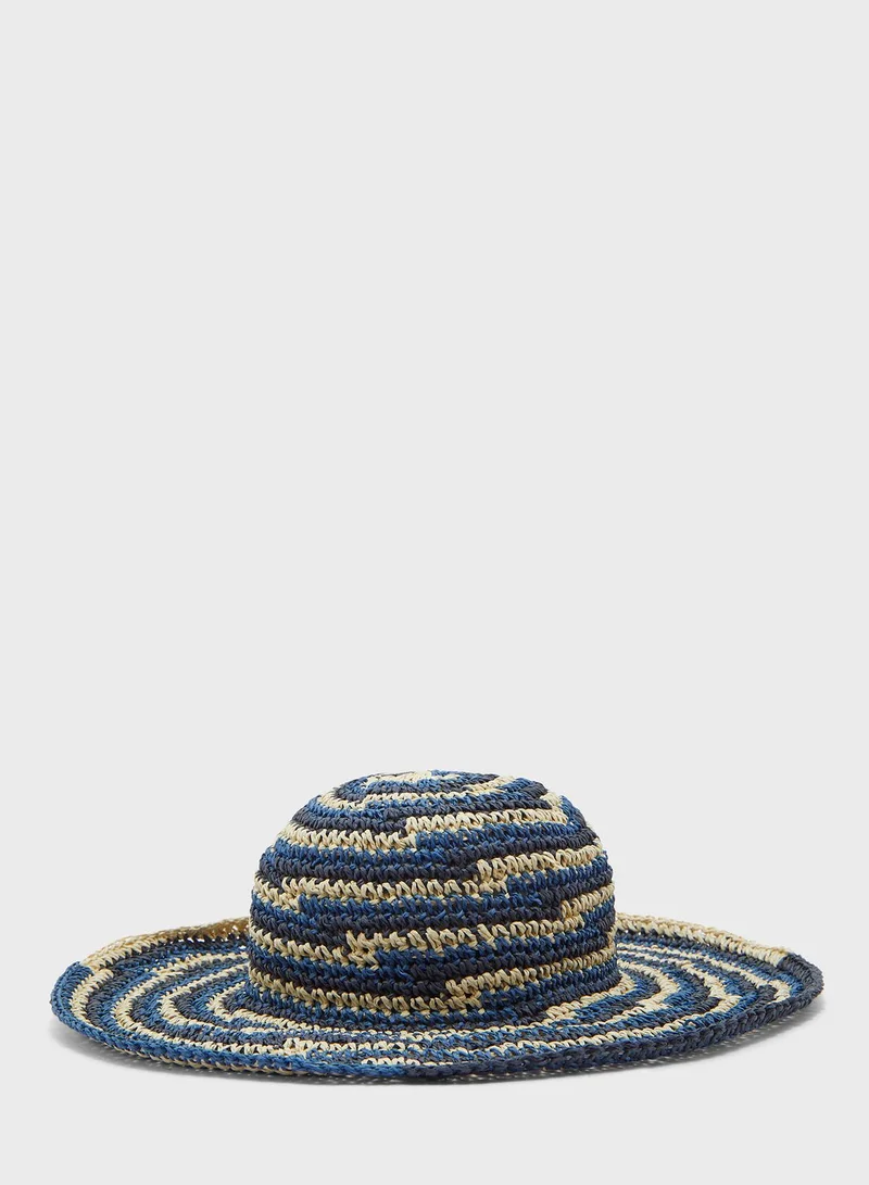 San Diego Hat Space Dye Crochet Floppy Hat
