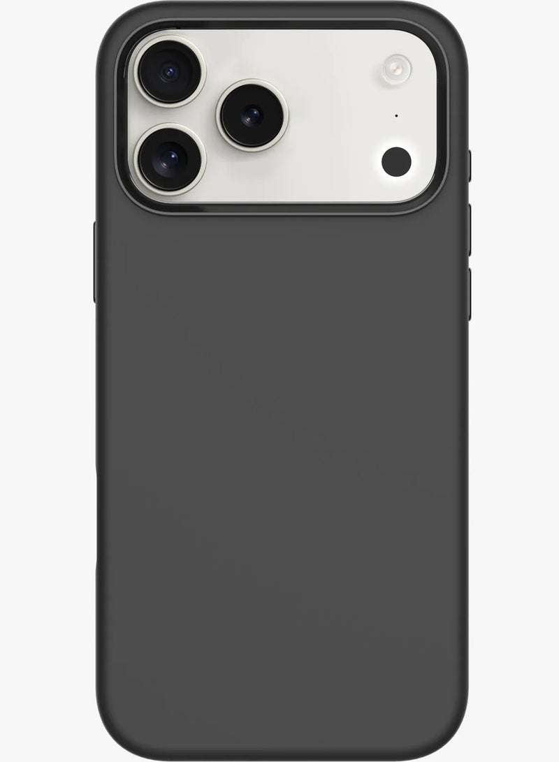 LEVELO iPhone 17 Pro Iris Magsafe Liquid Silicone Case / iP 17 Pro Cover / Shock-Resistant Bumper / 5ft. | 1.5m Drop Tested / Strong Magnets - Black - Image 1