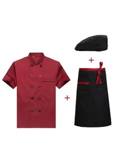 NIBEMINENT Chef Jacket Western Restaurant Chef Uniform Double Breasted Bakery Cafe Cooking Clothes Hotel Staff Wear  - Image 1