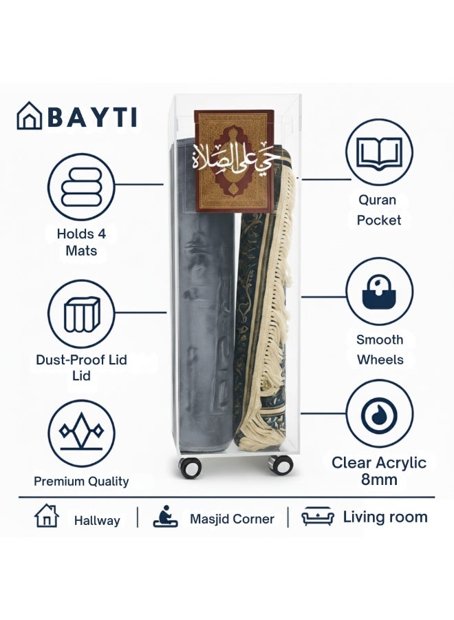 Bayti H.H. Sapphire Trolley for Prayer Mat 4 Side - Image 5