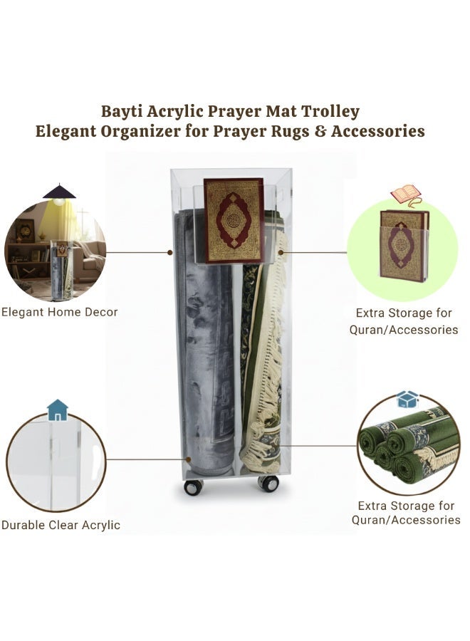 Bayti H.H. Sapphire Trolley for Prayer Mat 4 Side - Image 4