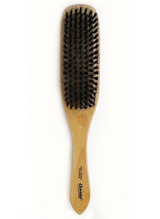Annie Hard Wave Boar & Nylon Bristle Brush Light Brown - Image 3