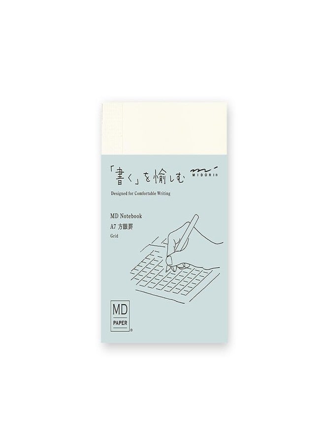 Midori 15346006 Notebook, MD Notebook, A7, Square Ruled - Image 1