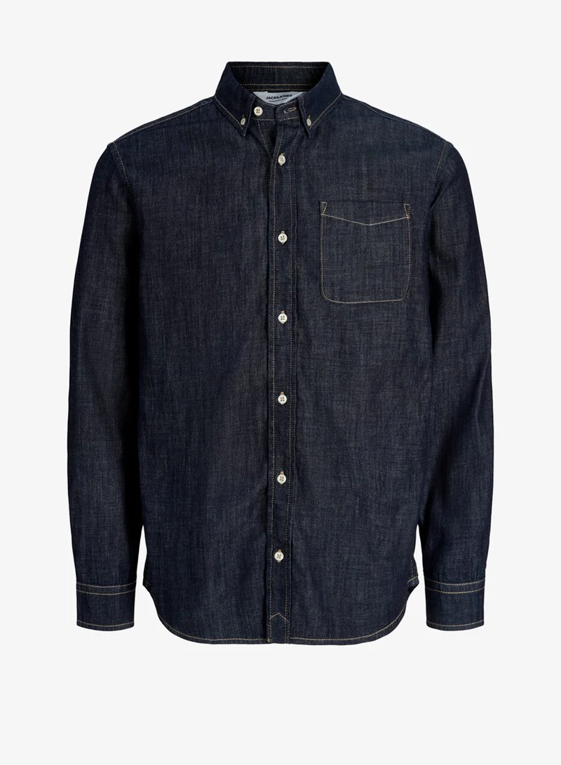 JACK & JONES  Casual Denim Regular Fit Shirt for Men | Best Price UAE