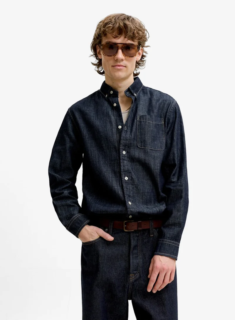 جاك اند جونز Casual Denim Regular Fit Shirt