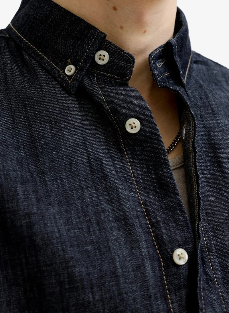 JACK & JONES  Casual Denim Regular Fit Shirt for Men | Best Price UAE