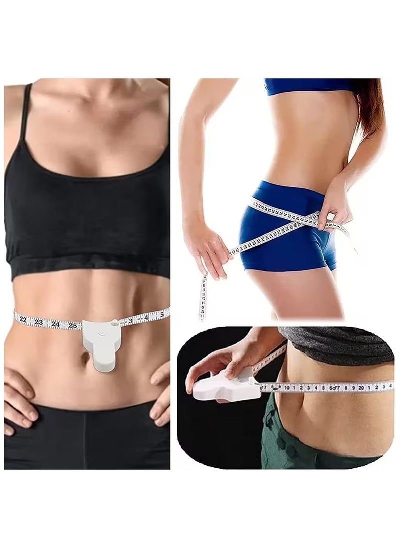 YoSBody - Body Measure Tape,Automatic Telescopic Tape Measure 60Inch,One-touch Automatic Retraction Storage(150cm)，White - Image 1
