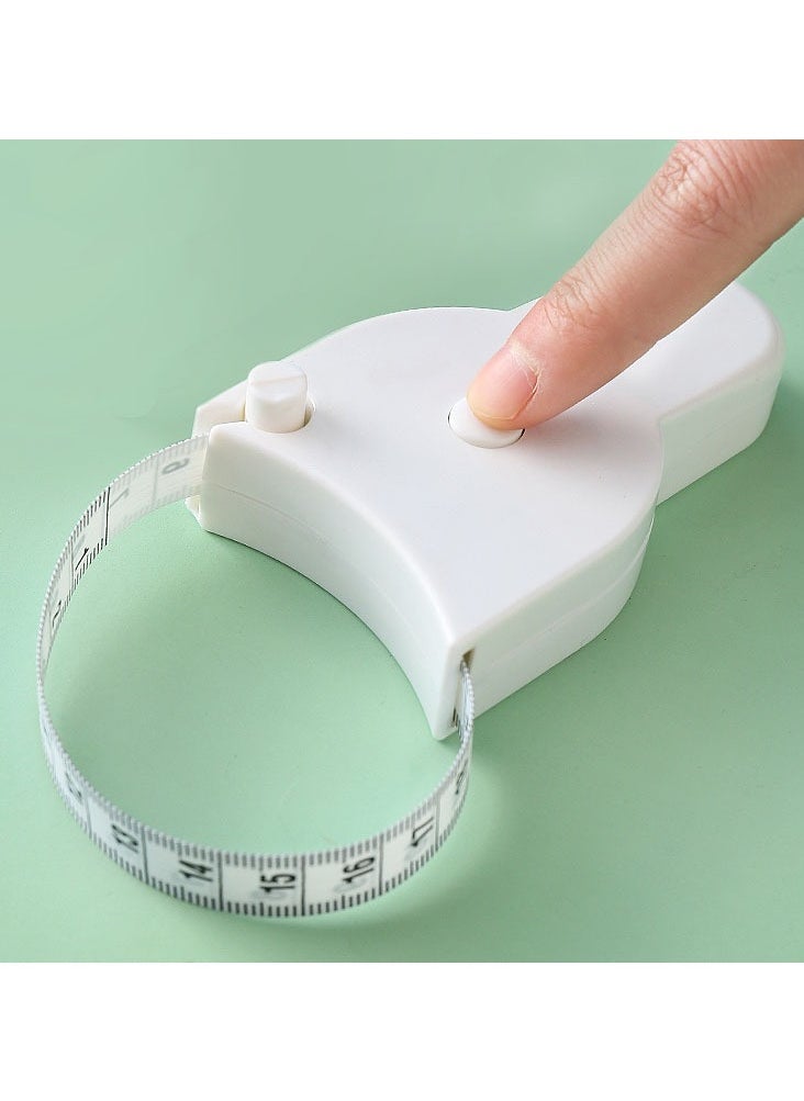 YoSBody - Body Measure Tape,Automatic Telescopic Tape Measure 60Inch,One-touch Automatic Retraction Storage(150cm)，White - Image 1