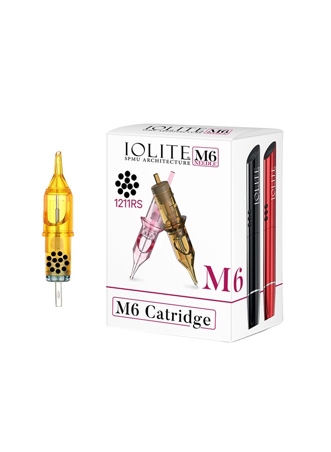 IOLITE 10- Pieces Tattoo Cartridge Needles, Pen SPMU Machine M6 Disposable Universal - 1211RS - Image 1