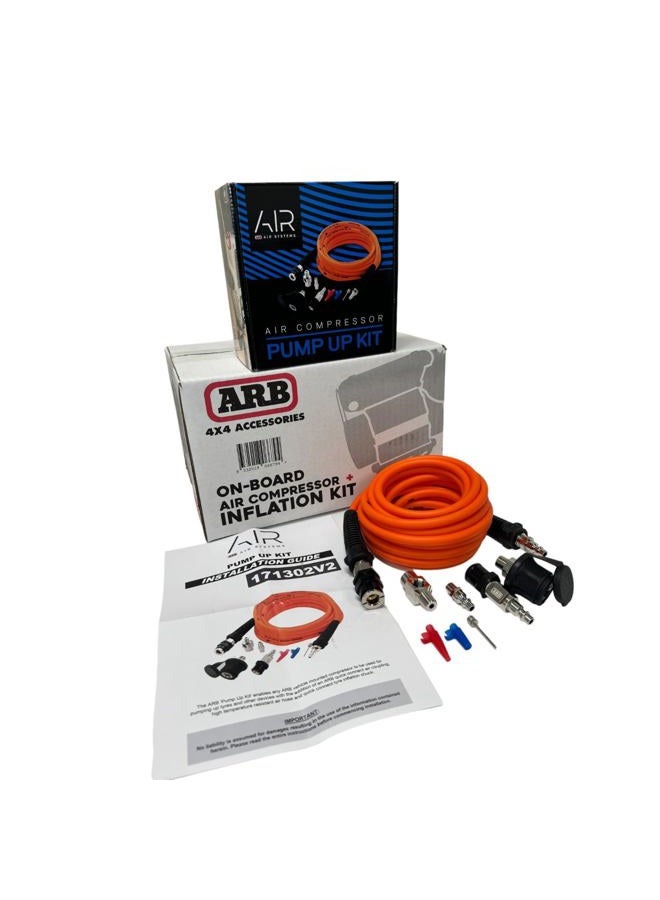 ARB Inflation Kit Air Compressor and Orange Air Hose Pump Up Kit with Quick Fitting Bundle On Board System, CKMA12 and 171302 Part Numbers in a New Air Systems Printed Box (Compressor & Inflation Kit) - Image 3
