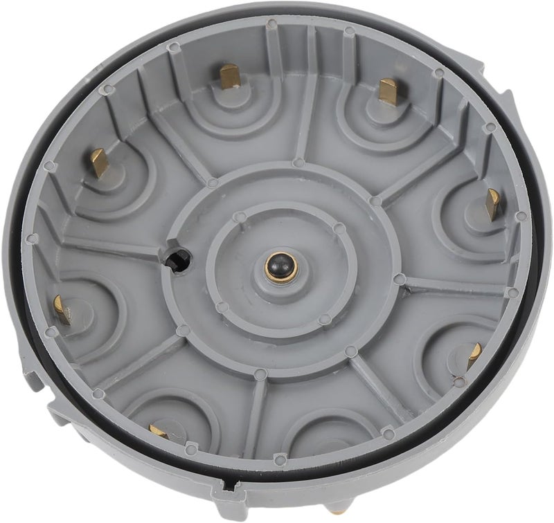Ignition Distributor Cap Rotor Kit DC 12V Brass Terminals Replacement for E - 150 E - 250 V8 5.0L 5.8L - Heavy Duty Thermoplastic, High Spark Output, Durable Engine Part (Gray) - Image 4