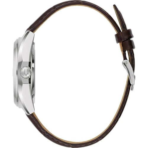 Bulova ساعة بولوفا الأوتوماتيكية 96B427، بني، حزام - Image 2
