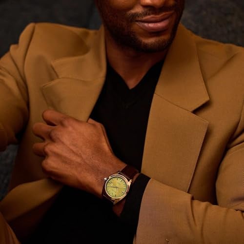 Bulova ساعة بولوفا الأوتوماتيكية 96B427، بني، حزام - Image 4