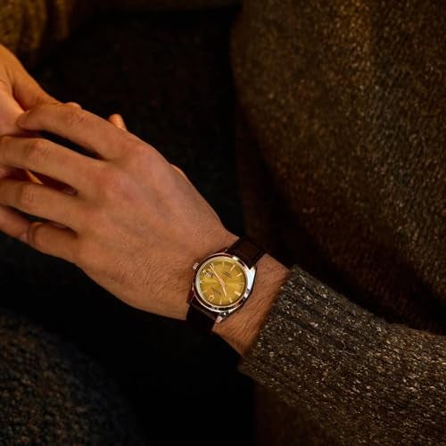 Bulova ساعة بولوفا الأوتوماتيكية 96B427، بني، حزام - Image 5