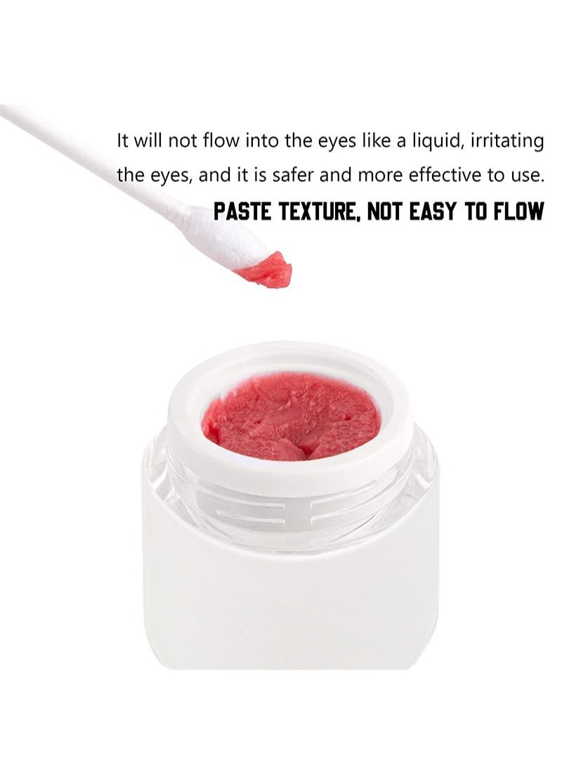 HaLunhi - Eyelash Extension Remover Kit 10g Fragrance Lash Remover for Lash Extensions Strawberry Scent Eyelash Remover with Eye Patch Microswab Brushes No Irritation Quick Dissolves Eyelash Adhesive Removal - Image 1