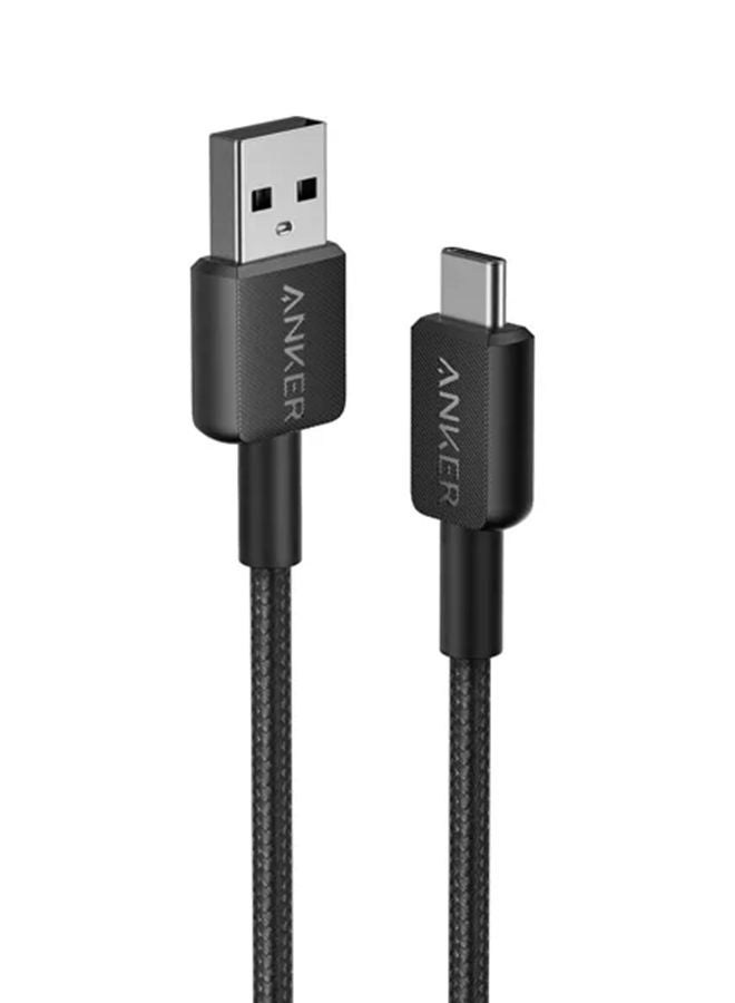 أنكر 322 كابل USB-A إلى Type-C مجدول 0.9 متر أسود - Image 1