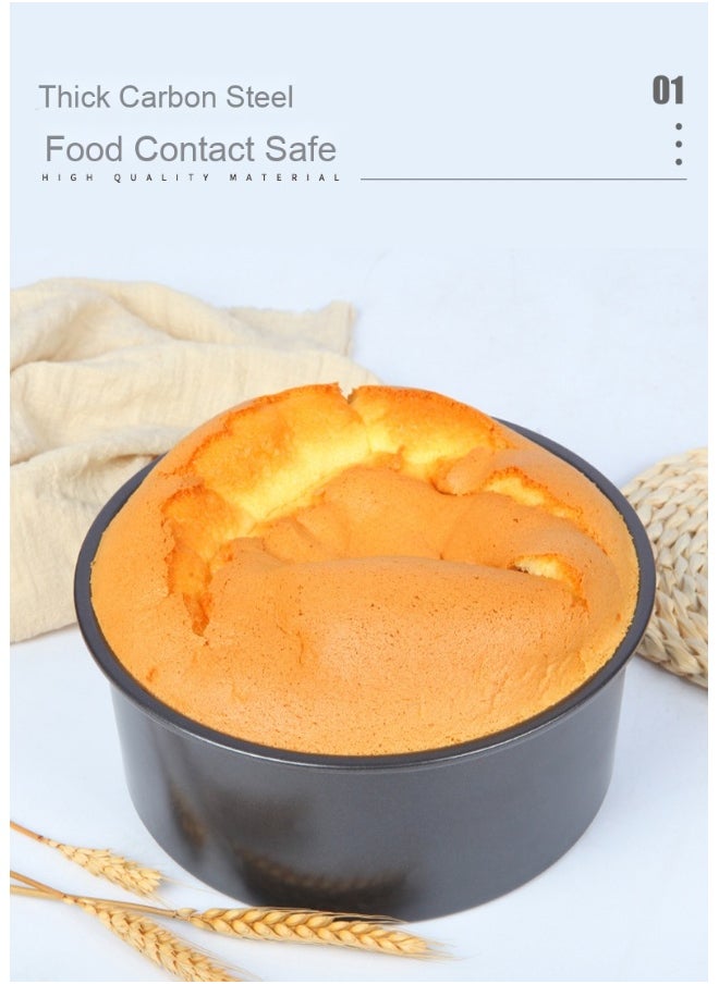 chefmade - Black Non-Stick Removable Bottom Cake Pan - Image 1