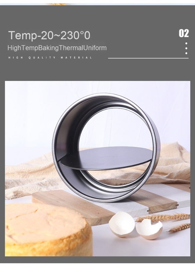 chefmade - Black Non-Stick Removable Bottom Cake Pan - Image 1